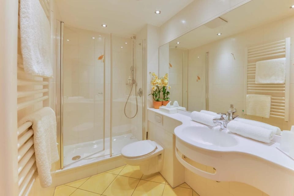 Basic Double or Twin Room | Bathroom | Shower, towels
