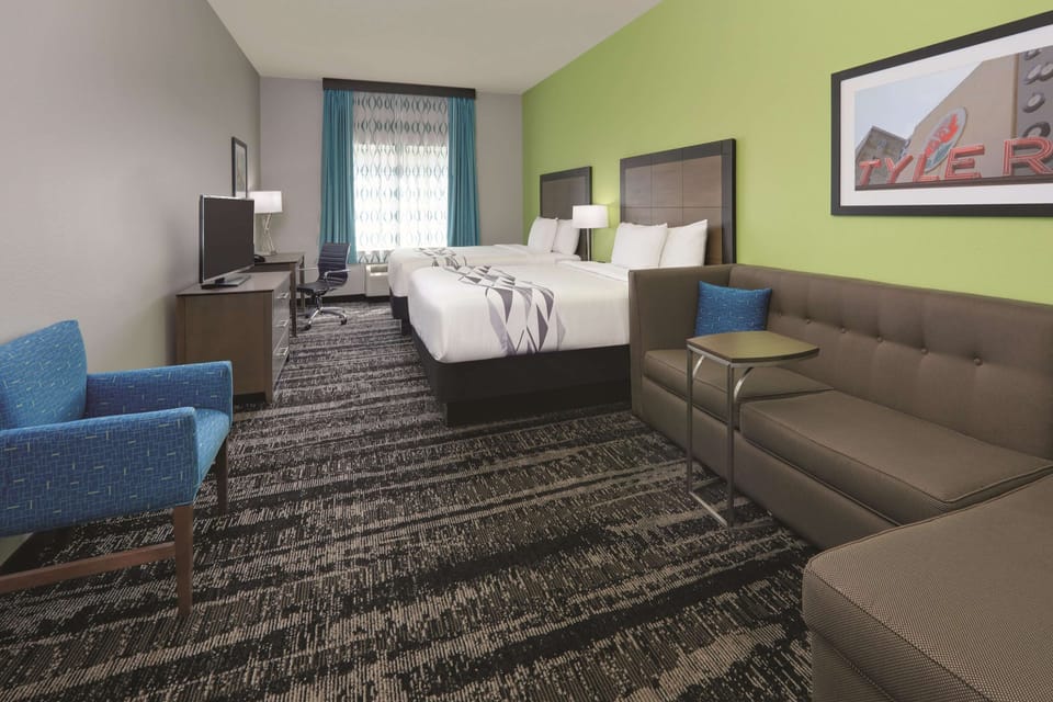 Executive Room, 2 Queen Beds, Non Smoking | Premium bedding, desk, iron/ironing board, bed sheets