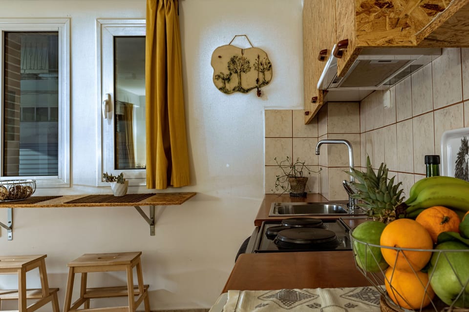 City Studio | Private kitchen | Fridge, oven, stovetop, coffee/tea maker