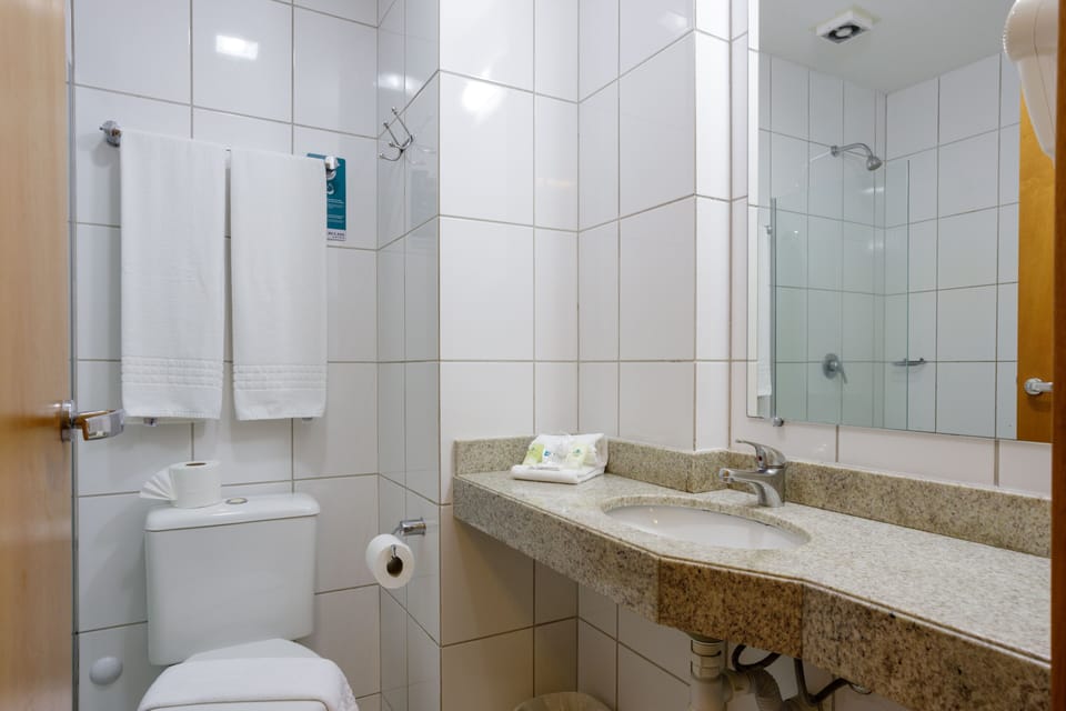 Standard Room (twin) | Bathroom | Shower, rainfall showerhead, free toiletries, hair dryer