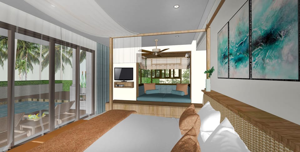 2 bedrooms, minibar, in-room safe, desk