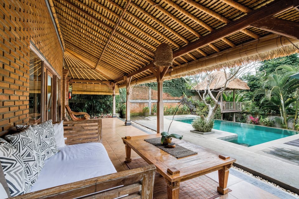 Honeymoon Villa, 1 Bedroom, Pool View | Living area | Flat-screen TV