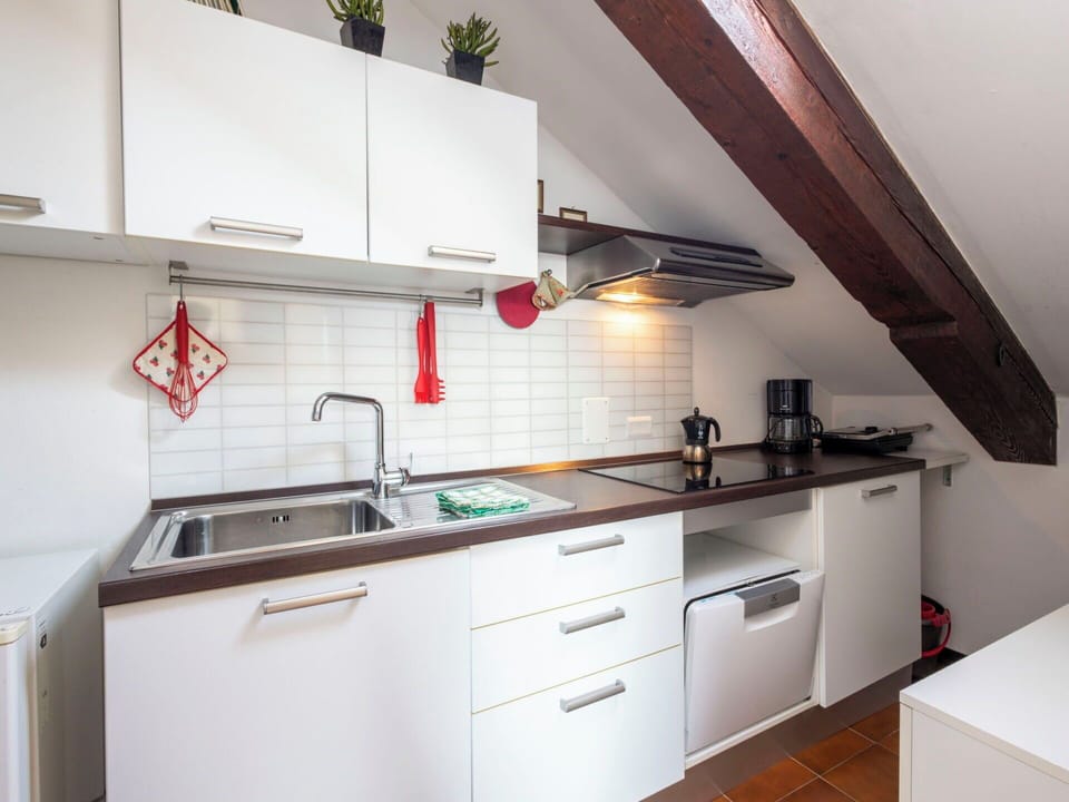 Kitchen, Kitchen Appliance, Major Appliance, Countertop, Kitchen Sink, Sink, Plumbing Fixture, Cabinetry, Interior Design, Flooring