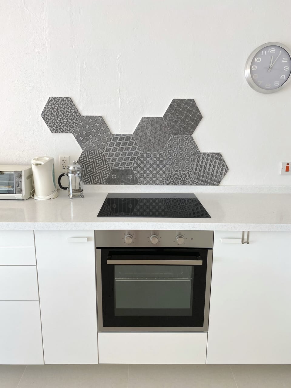 Ceramic cooktop and electric oven