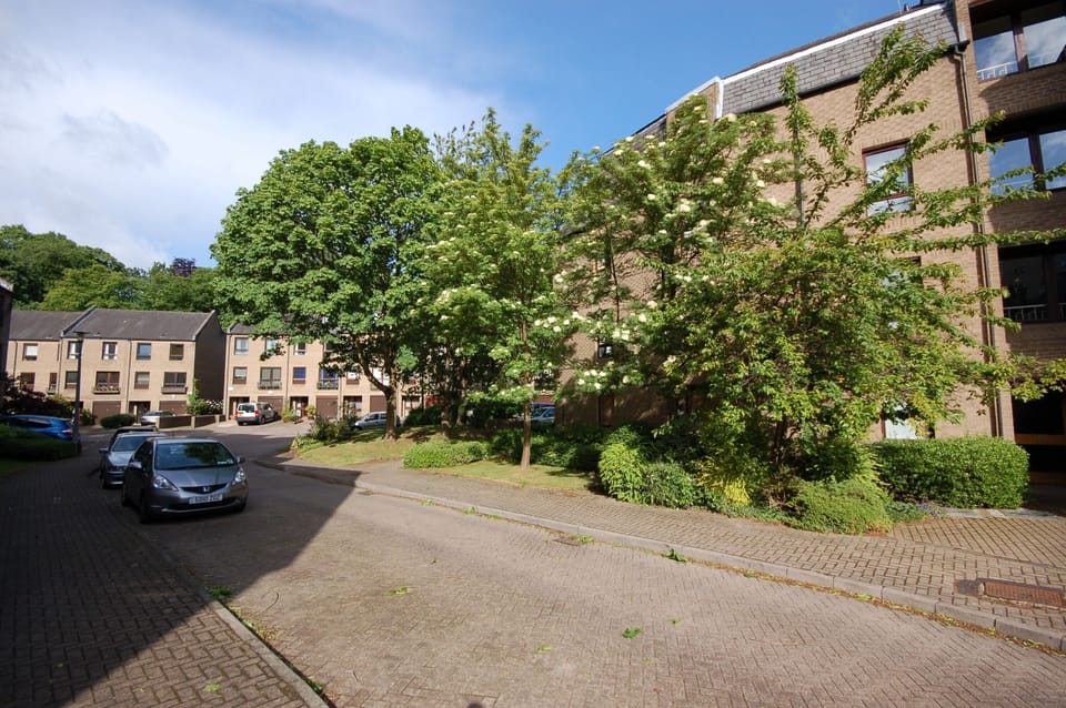 Outside the apartment