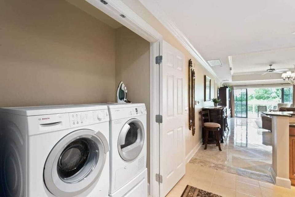 Washer and dryer