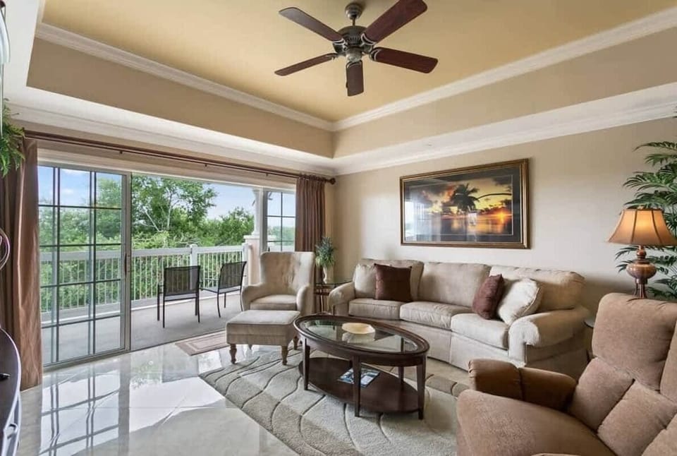 Living room and balcony view