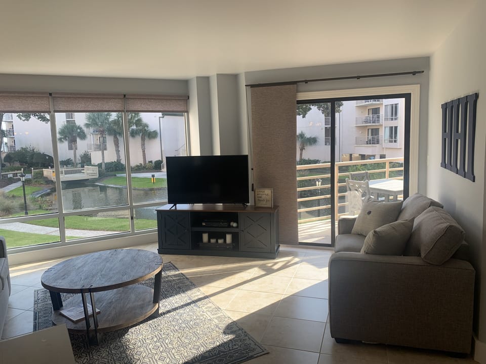 Lagoon view from living room.