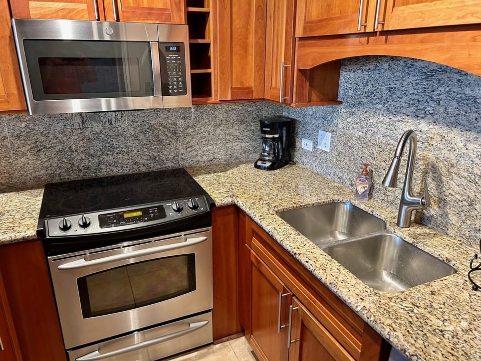 Stainless Steel Appliances and Granite Counters
