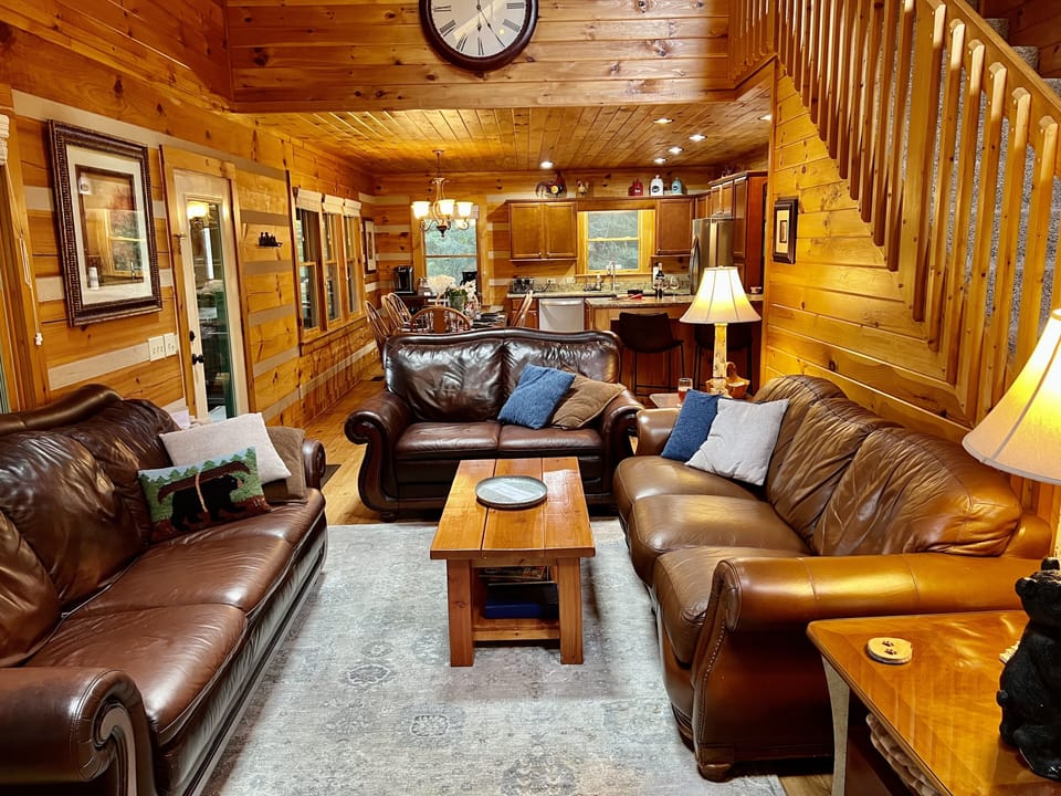 Open living room to Kitchen area