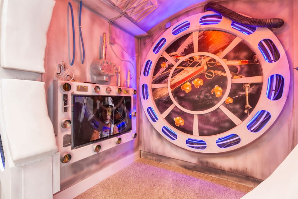 Watch TV inside of the Millennium Falcon