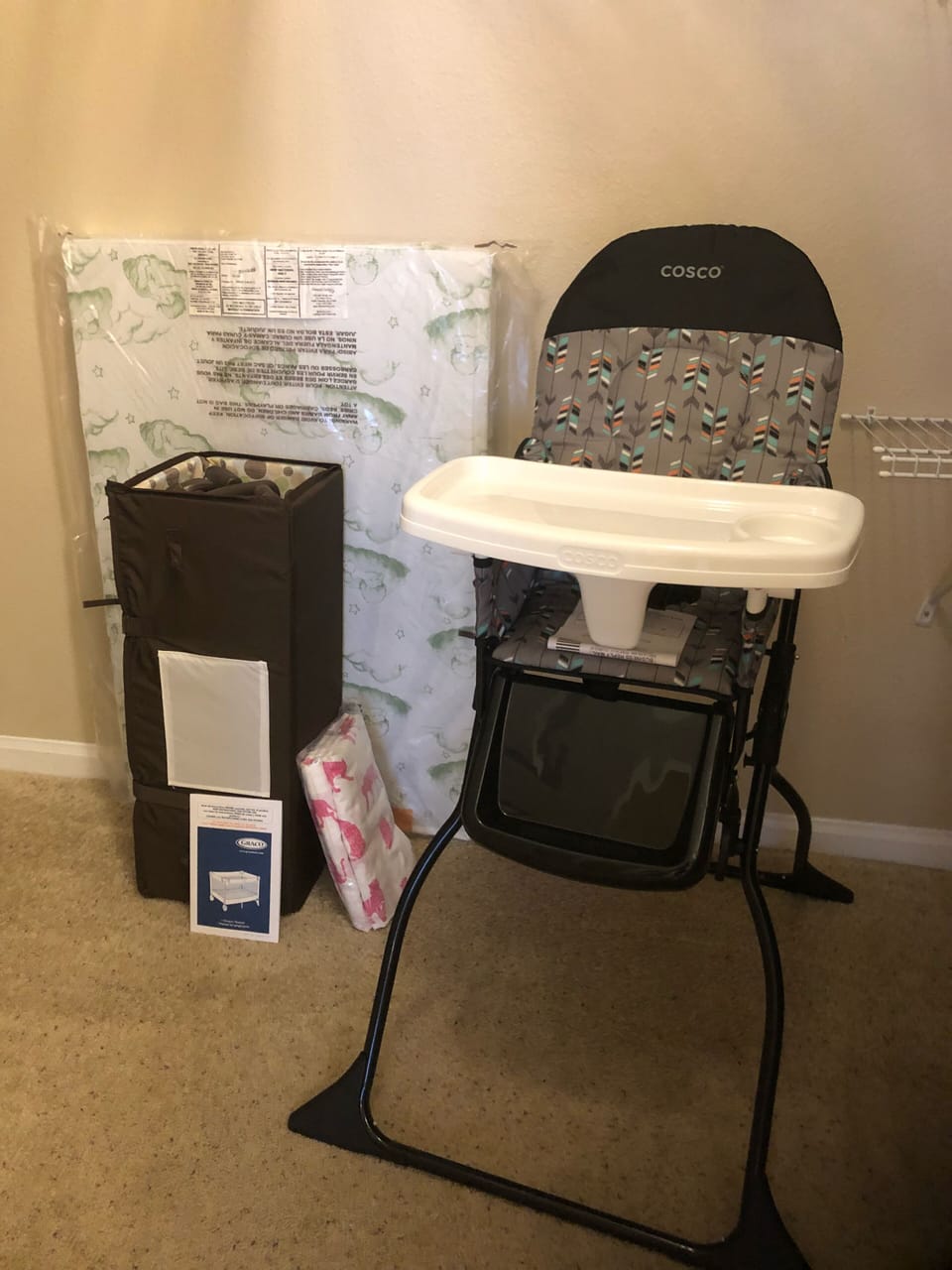 High Chair and Portable Crib For The Youngest Guests' Needs