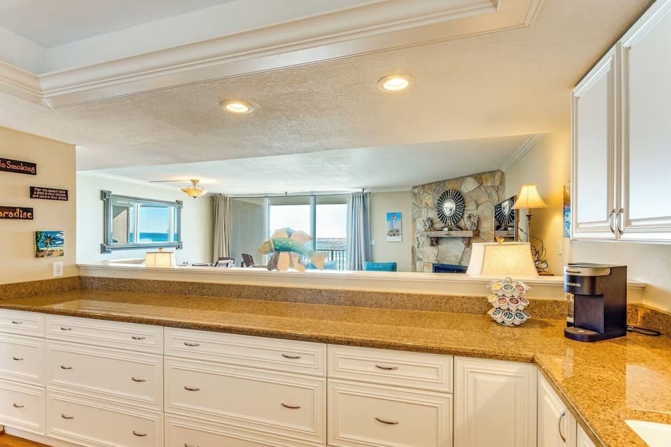 You even have a view of the Gulf when you are cooking!
