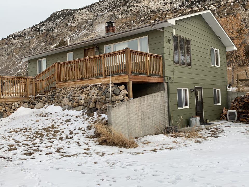 Outside view of the Two leveled home