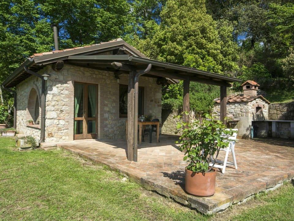 Plant, Flowerpot, Tree, Land Lot, Wood, Shade, Door, Landscape, Cottage, Grass