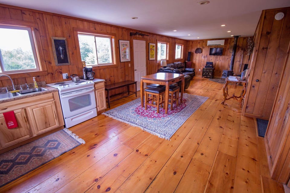 Open concept living area and kitchen
