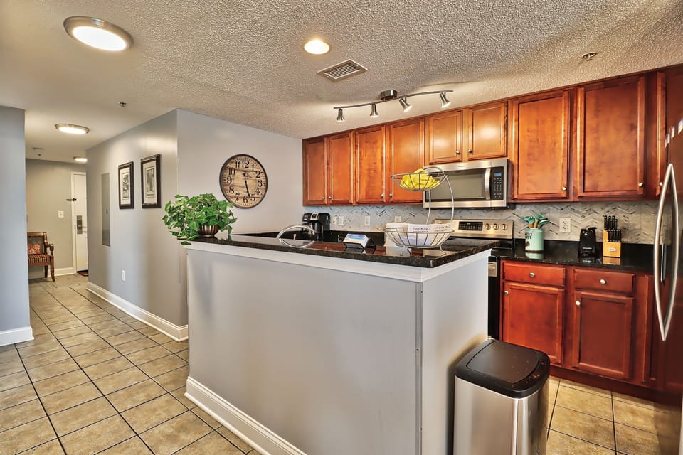 Modern Kitchen with Granite Counters