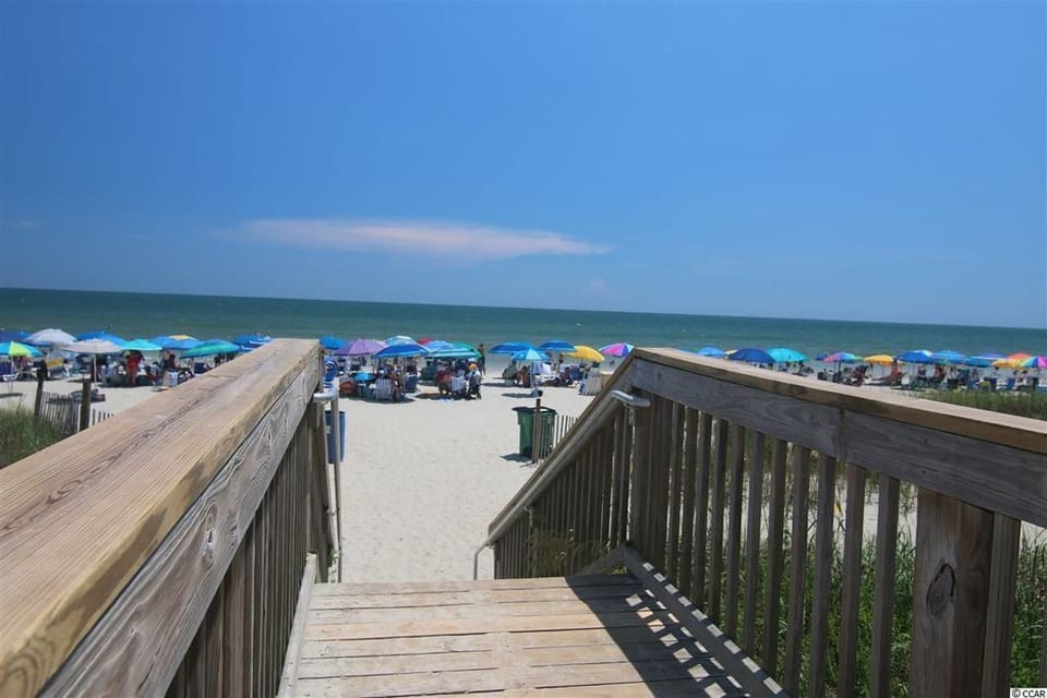 Beach access from the pool deck