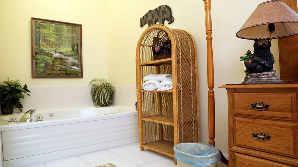 Jacuzzi Jetted Tub in Bedroom
