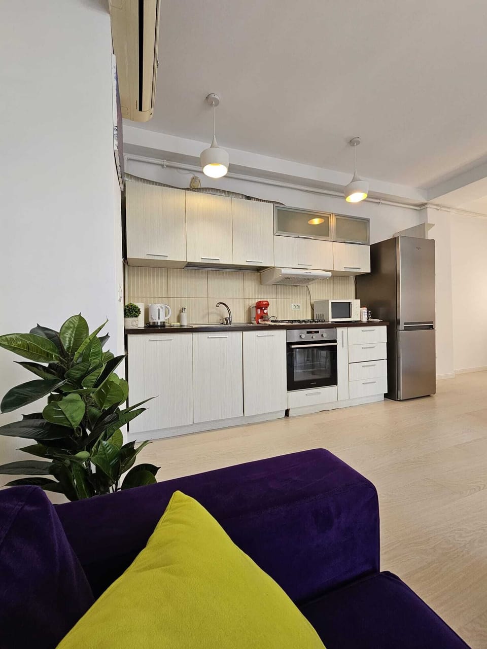 Deluxe Apartment, Non Smoking, Balcony | Private kitchen | Full-size fridge, microwave, oven, stovetop