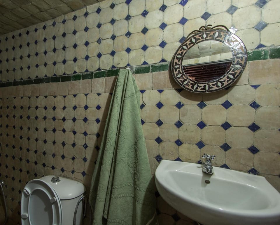 Shower, slippers