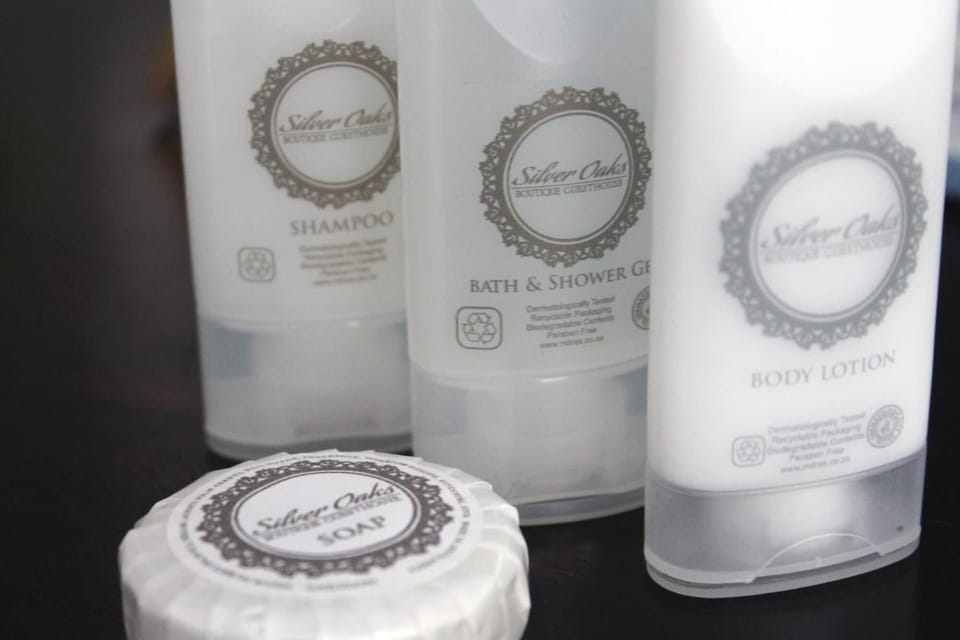 Free toiletries, towels