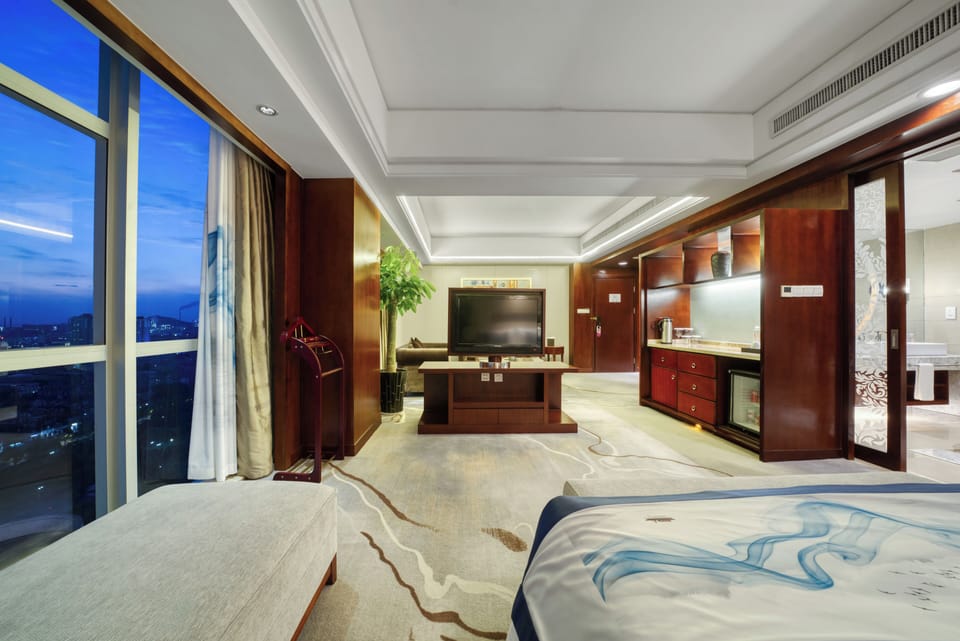 Superior Suite, Hill View | In-room safe, desk, laptop workspace, blackout drapes