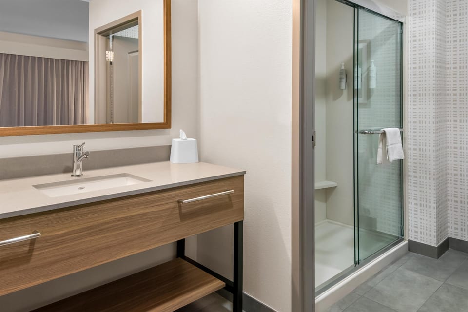 Studio Suite, 1 King Bed with Sofa bed, Non Smoking | Bathroom shower