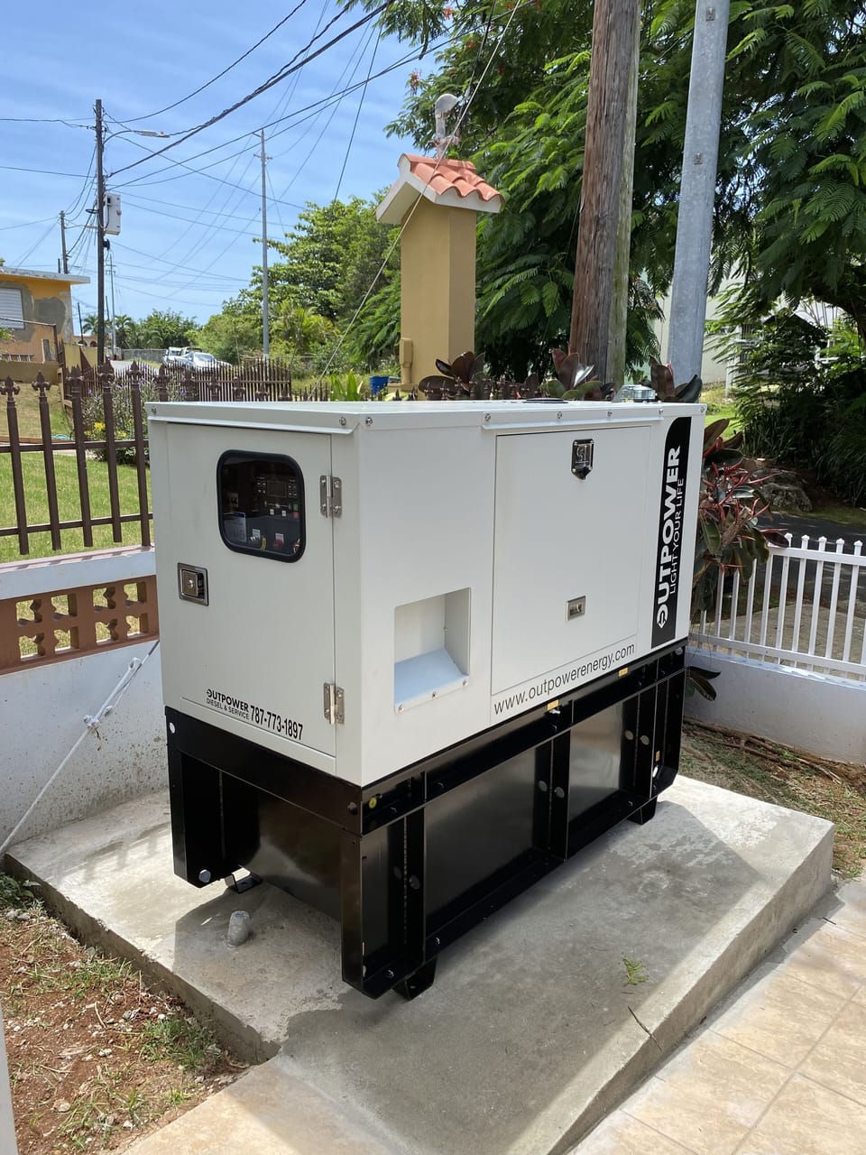 Backup generator available