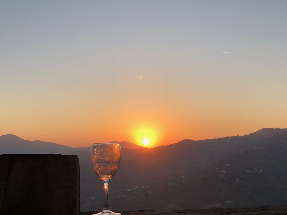 Sunset at Bodegas Bentomiz