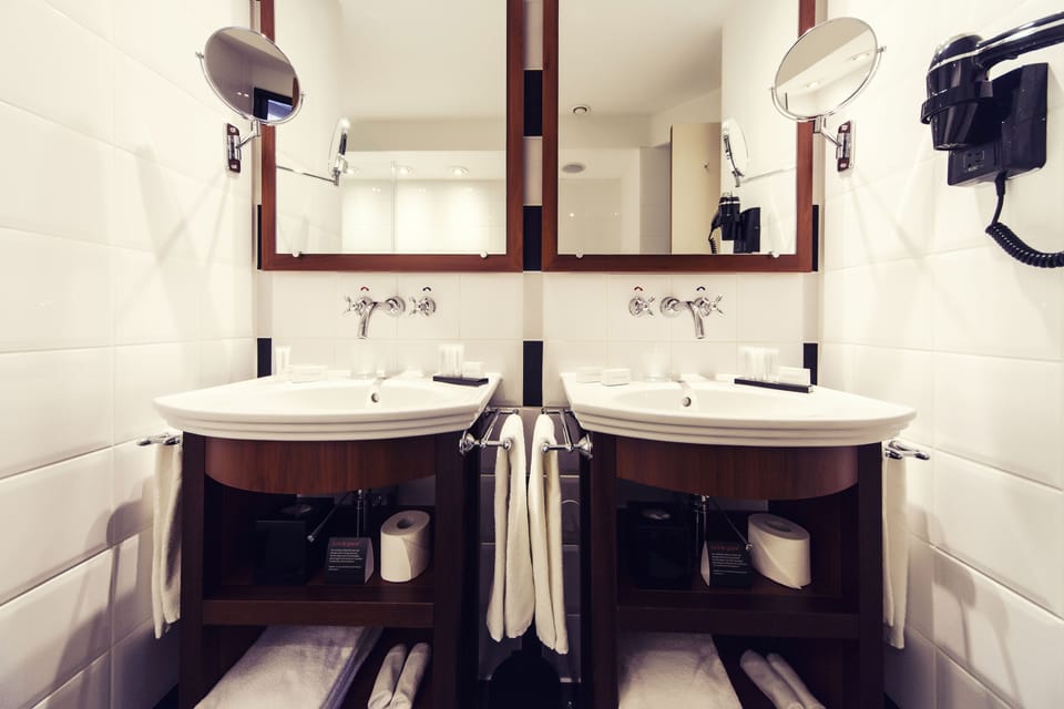 Master Suite with canal view | Bathroom sink