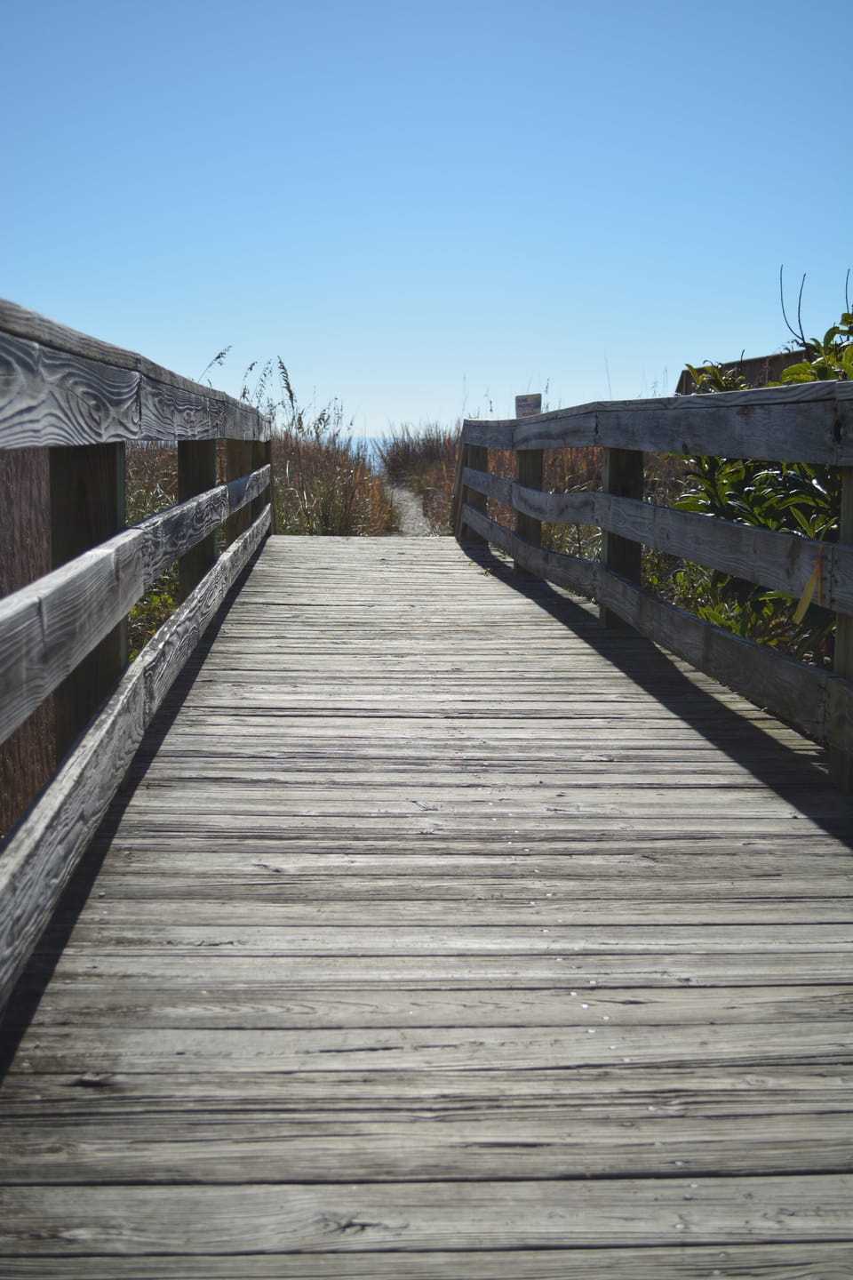 The walkway from Carolina Reef takes you to the beach.