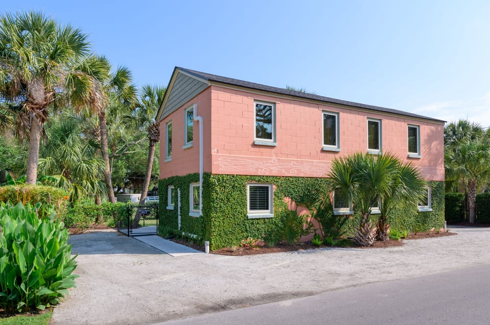 Designated parking spaces for Unit A. The home has two standard spaces for Unit A.