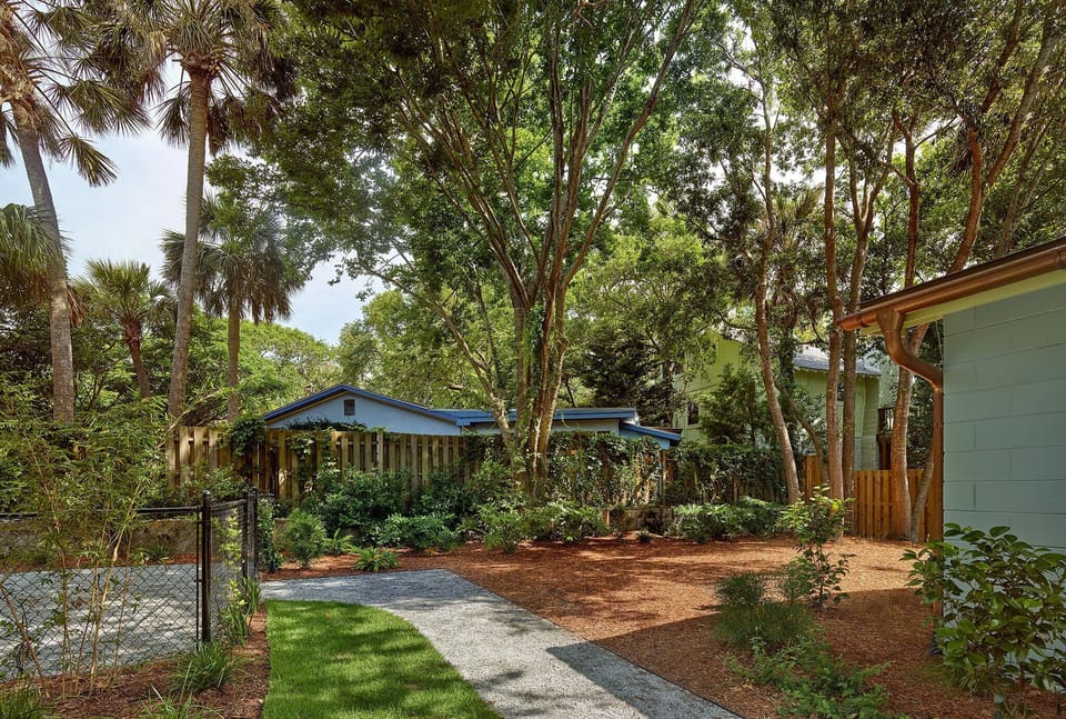 Fully fenced in and spacious backyard.