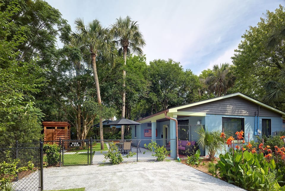 Private driveway provides parking for standard vehicles. The home is beautifully landscaped with a fenced in yard for pets and kids.