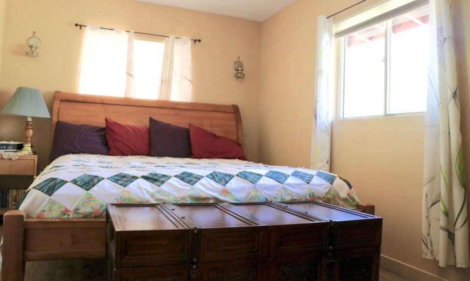 master bedroom, king size bed.