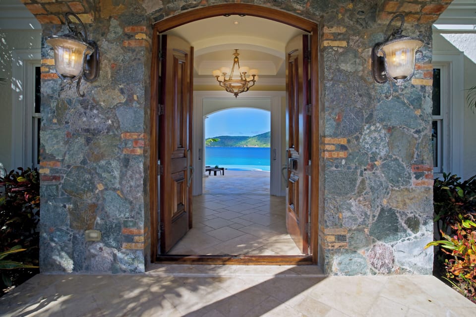 Front door, right to the pool