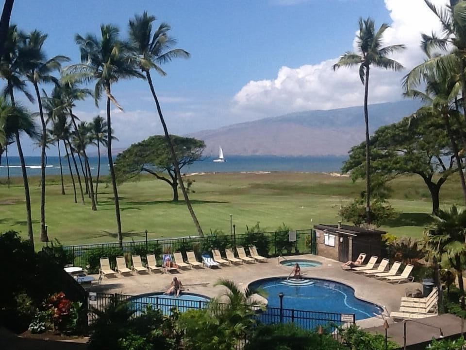 View from lanai.  Sail boats stop off here to see 🐢 turtles