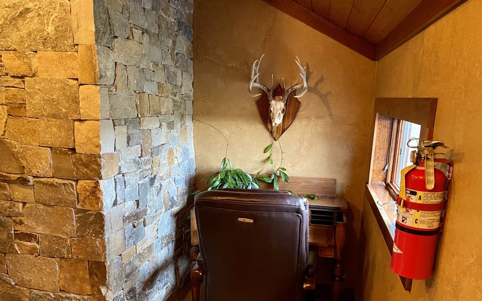 Cozy reading or writing nook 