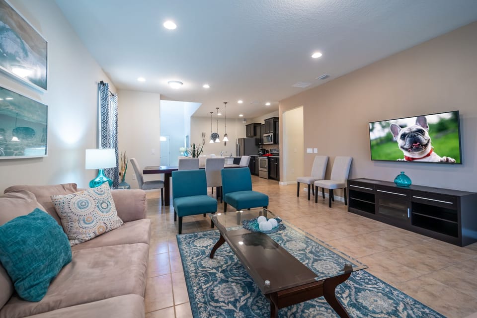 Living room showing TV and seating