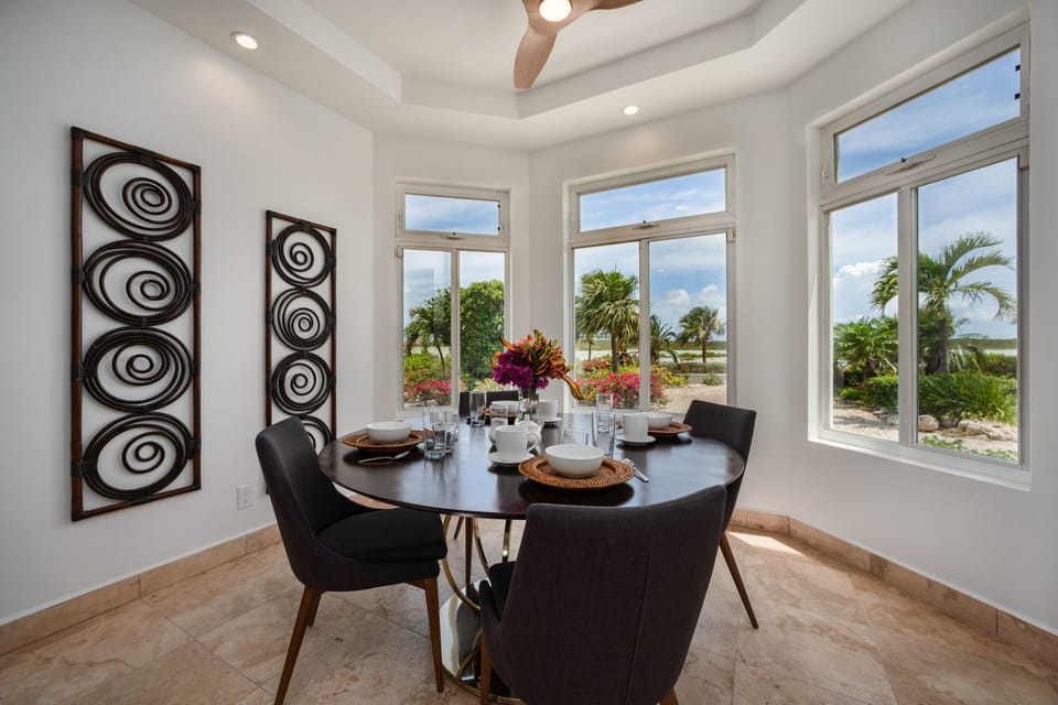 Small breakfast nook with a beautiful view