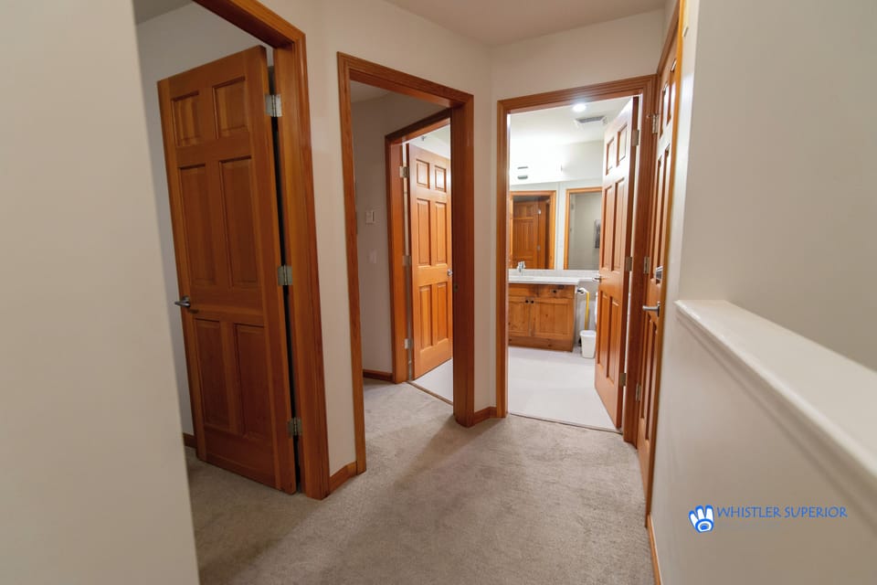 Bathroom and bedrooms on top floor