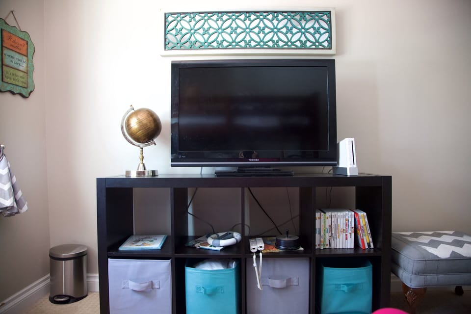The bunk bedroom and master have a large TV and DVD player (and living room)
