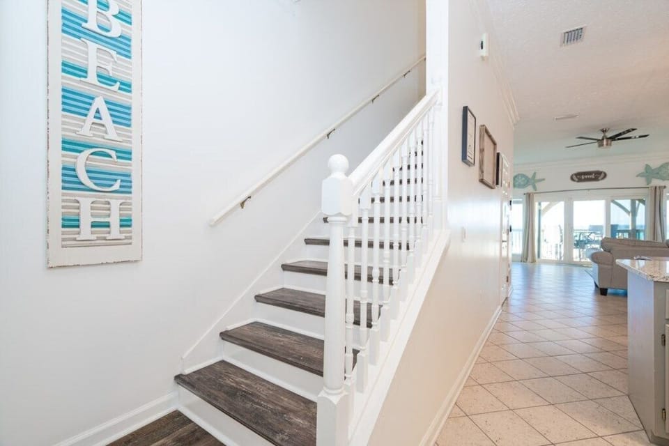 Stairs to the second floor