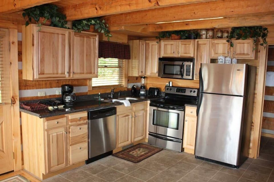Fully stocked kitchen
