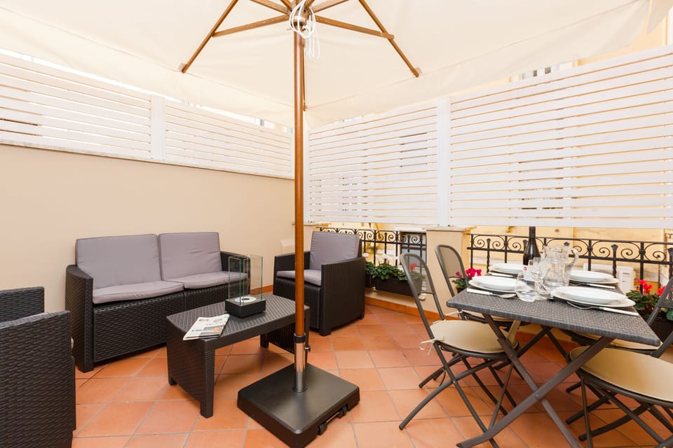 Sofa and armchair in your terrace