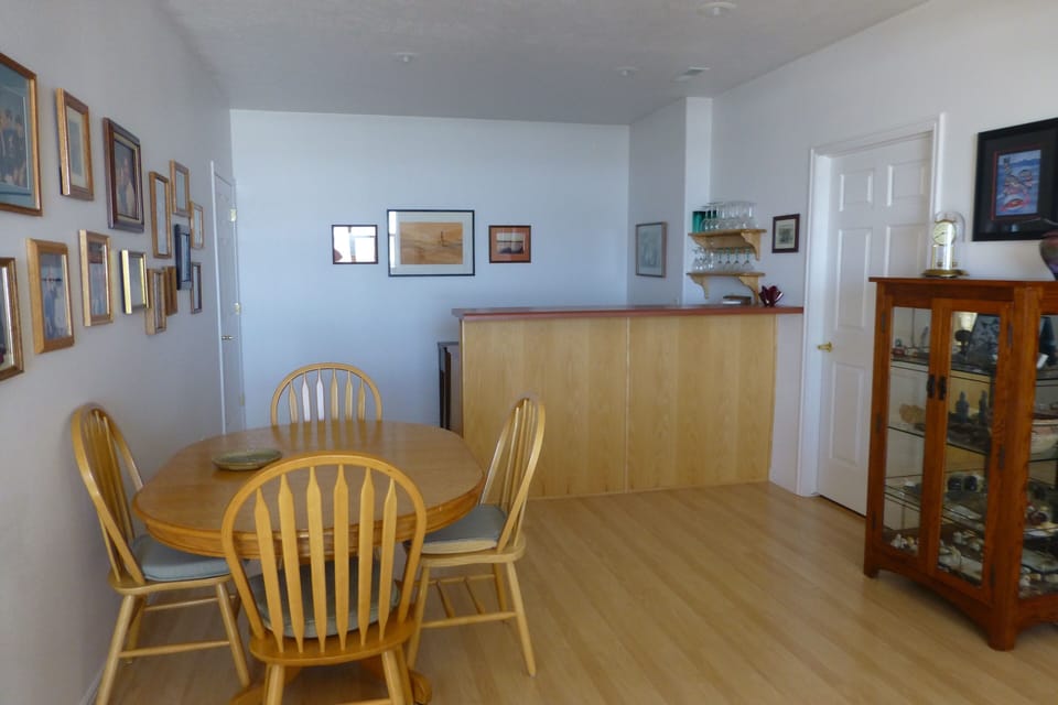 Downstairs dining area