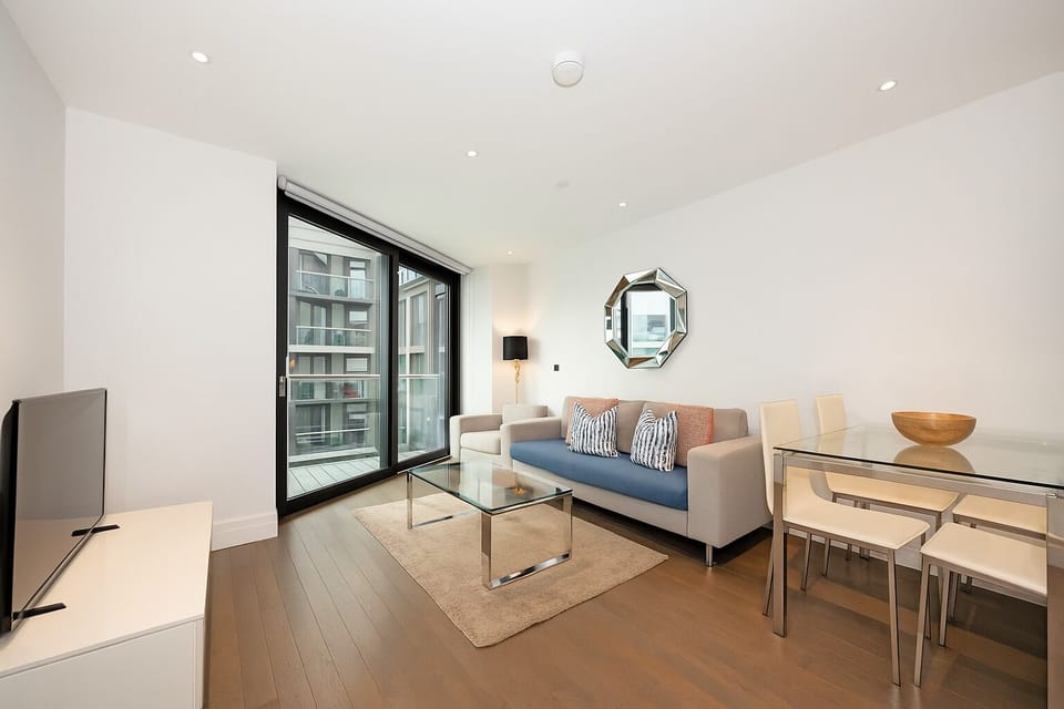 Family Apartment, 2 Bedrooms, Garden View | Living area | Flat-screen TV, heated floors