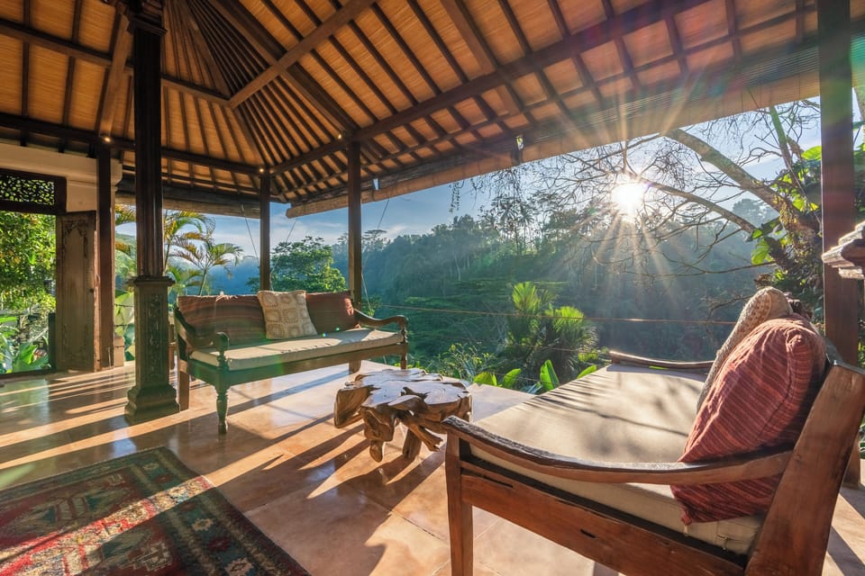 The Joglo suite sitting area.