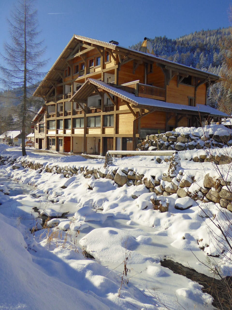 Résidence chalet réception hiver neige Vosges